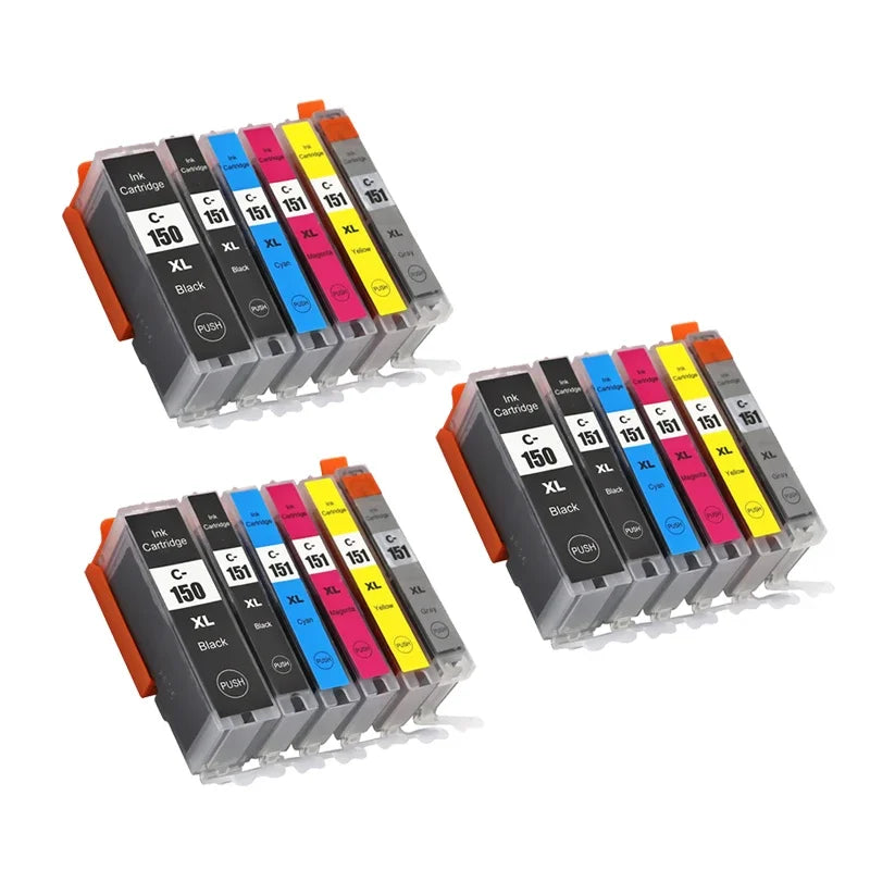 DAT PGI 150 CLI 151 Ink Cartridge For canon PIXMA IP7210 MG5410 MG5510 MG6410 MG6610 MG5610 MX921 MX721 IX6810 PGI150 CLI151