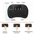KEBIDUMEI 2.4G Wireless Keyboard Air Mouse with Touchpad Mini Remote Control Keyboard Computer Accessories for PC Android TV Box