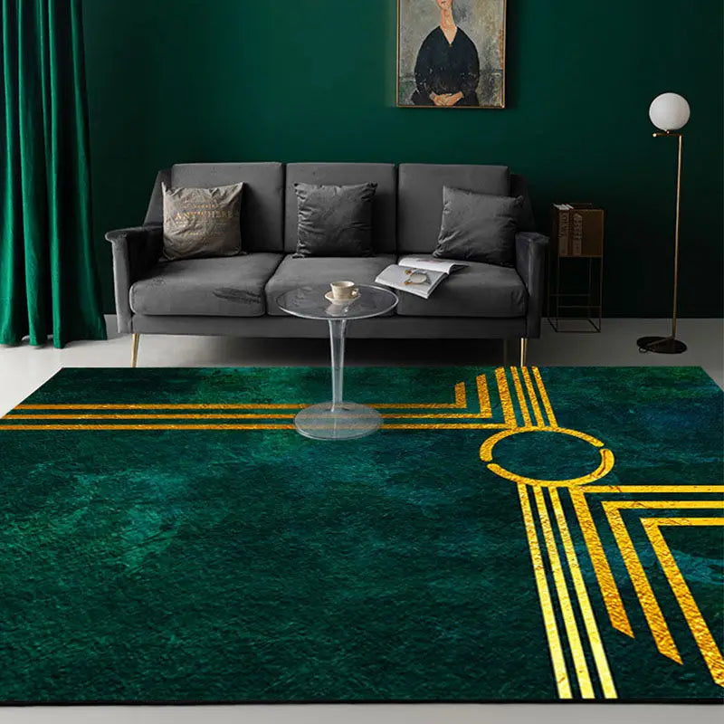 Modern Luxury Rugs Living Room Decoration Home Large Carpet for Bedroom Children's Room Decor Floor Mats Green Porch Doormat
