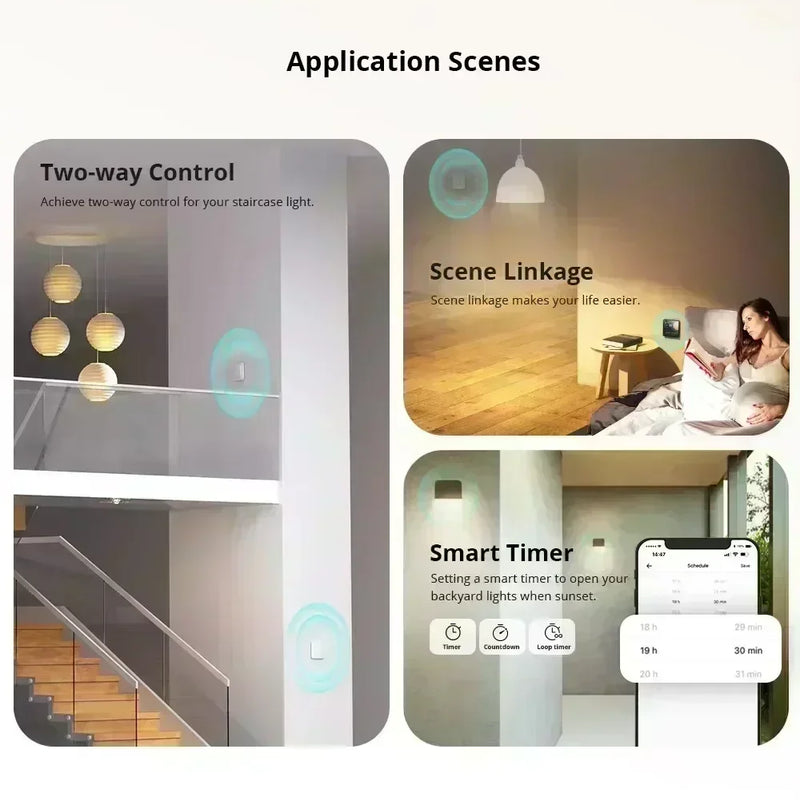 SONOFF ZBMINI L2 Extreme ZigBee Smart Switch No Neutral Wire Required 1-Gang 2-Way Control Switch Alexa Voice Work with ZBBridge