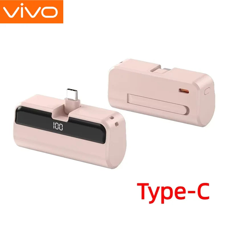 VIVO 500000mAh New Power Bank Large Capacity Super Fast Charging Portable Mini External Battery for Huawei Samsung iPhone