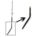 sea Trolling Rod 2-Section Saltwater Offshore Heavy Bent Butt Roller Fishing Rod Conventional Boat Fishing Pole 6'6