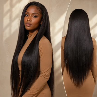 TIMOPOL Straight Hair 13x4 Women's Front Lace Wig | 180 Density, High-Definition Front Lace Wig, Reduces Hair Loss