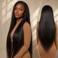 TIMOPOL Straight Hair 13x4 Women's Front Lace Wig | 180 Density, High-Definition Front Lace Wig, Reduces Hair Loss