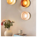 Modern Circular Wall Lamp LED Glass Wall Lamp Sconce Living Room Corridor Bedroom Bathroom Home Decoration Indoor Lighting