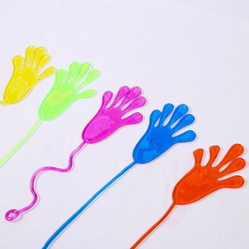 5-50 Pcs Funny Sticky Hands toy Palm Elastic Sticky Squishy Slap Palm Toy Novelty Gift Party Toys Birthday For gift