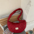 New Texture Simple Hobo Bags Women Leisure Shopping Shoulder Crossbody Bags Lightweight Large Capacity Casual  Commuter Bag