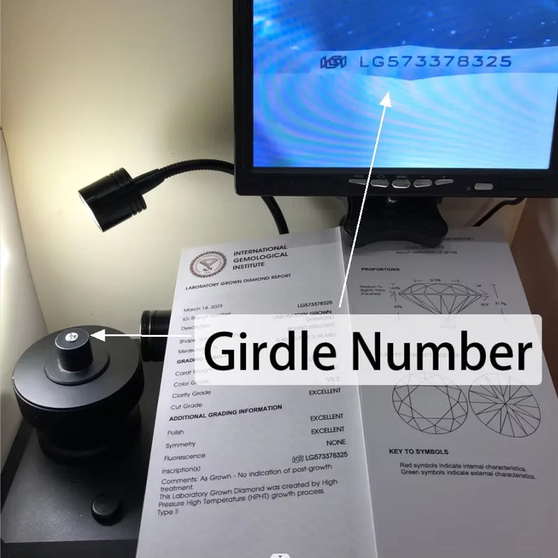 Mishang Jewelry With GIA IGI Certificate Round Lab Grown Diamonds 0.3ct 0.5ct 0.8ct 1ct 1.5ct 2ct 3ct Created Diamond Wholesales