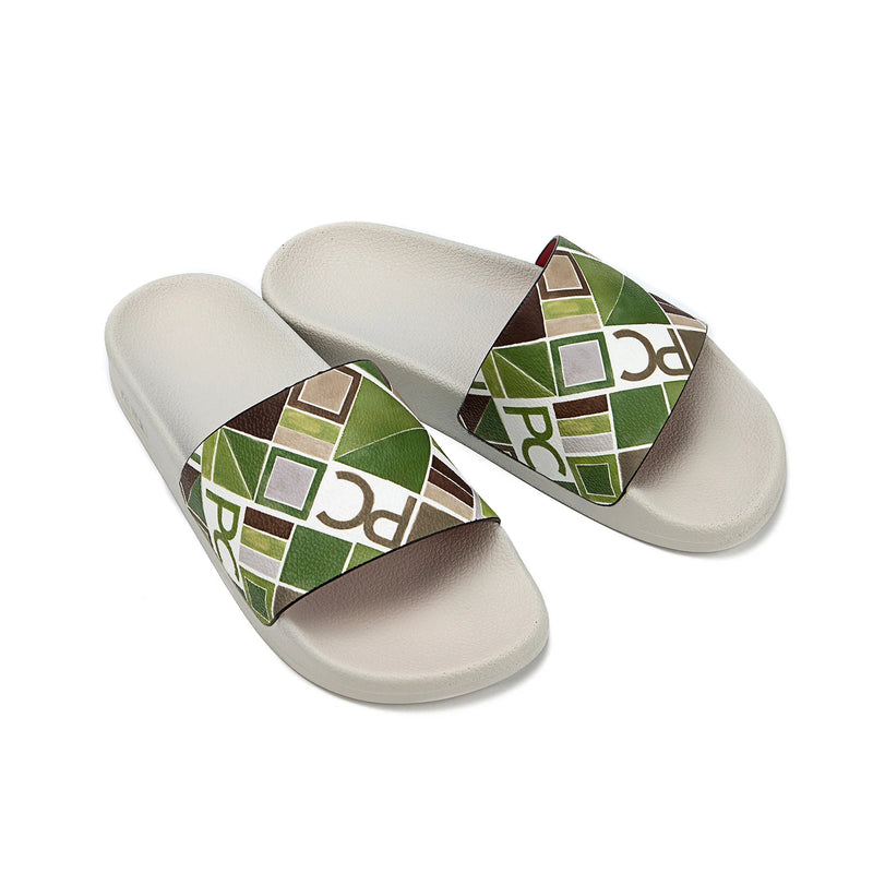 PG PATSY GARIS  New Fashionable Classic Simplicity Women's Slippers PVC Material Letter Printing Casual Flat Bottom Slippers