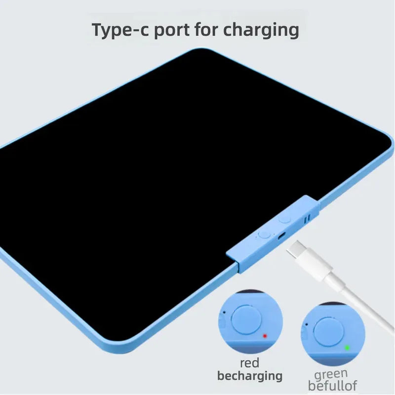 LCD Writing Tablet 12/16/20 Inch - USB-C Rechargeable, Eye-Protection Screen, Magnetic Pen, Dual-Surface for Home/Office/School