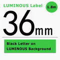 1PCS 36mm black on white tze261 compatible brother p touch printer laminated label tape tze-161 tze661 tz-M961 tze-461
