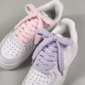 1 Pair 120cm Plush Fuzzy Shoelaces Soft Fluffy Replacement Laces Unisex for Canvas Sneakers Board Shoes