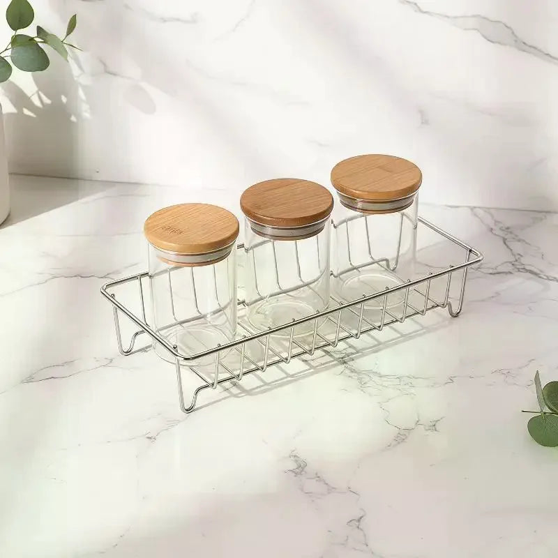 Stainless Steel Wall Storage Rack Waterproof Kitchen Spice Tray Bathroom Organizer Shelf - View 5 | SAMAG