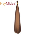 22-28Inch Straight Pony Hair Bundles Crochet Braids Hair Silky Colorful Synthetic Braiding Hair Ombre Synthetic Hair For Women