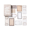 Yoofun 30pcs/box Vintage Label Stickers Retro Diary Scrapbooking Collage Junk Journal Stickers Office School Stationery Label