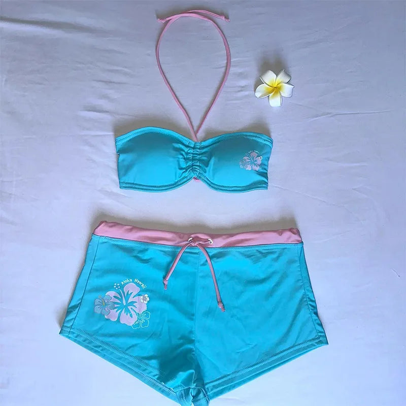 Tropical Holiday Flower Printed Swimsuit Suit Fashion | SAMAG