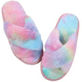 Shevalues Fashion Fluffy Home Slippers For Women Winter Indoor Open Toe Furry Cotton Shoes New Casual Furry Cozy Soft Slippers