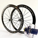 New 700C 30/40/50mm Road bike alloy Bicycle wheelset clincher rims Thru Axle V Disc brake 120 noise 36T Planetary ratchet hubs
