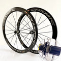 New 700C 30/40/50mm Road bike alloy Bicycle wheelset clincher rims Thru Axle V Disc brake 120 noise 36T Planetary ratchet hubs