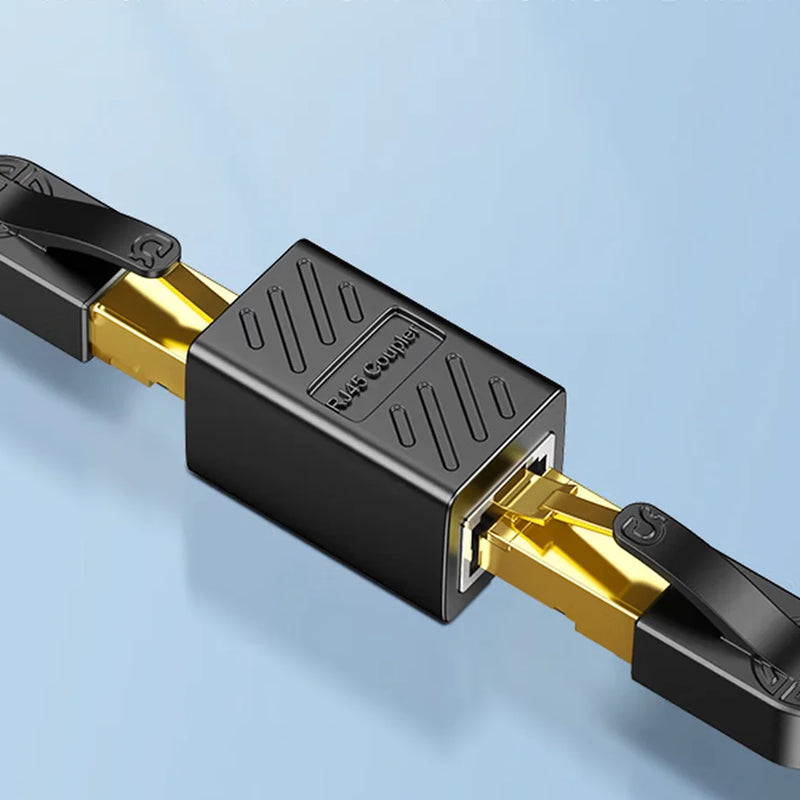 Network cable butt connector extender adapter rj45 network monitoring broadband crystal head adapter straight connector connecti