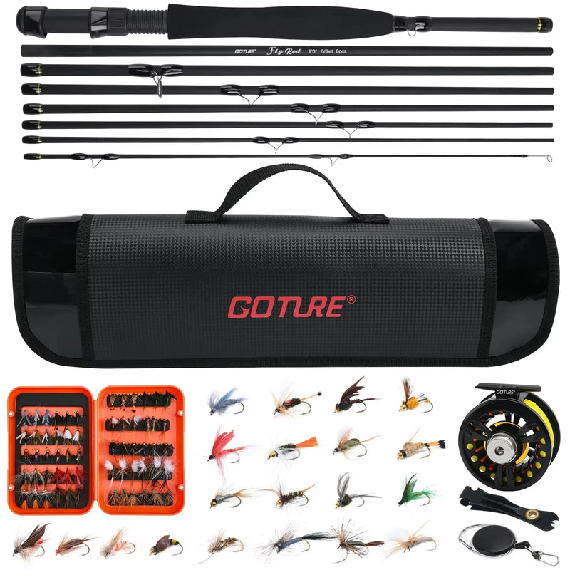 Goture Fly Fishing Rod Combo for Trout Carp Tackle Carbon - View 7 | SAMAG