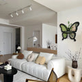French Butterfly Living Room Decoration Painting Hydroponic Green Plant Hanging Painting Dining Room Sandstone Mural Painting