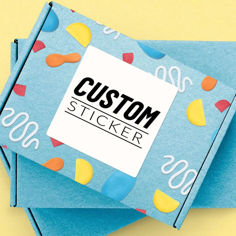 1/70/120/210Pcs Custom Square PVC Stickers Waterproof Personalized for Party, Label, Packaging