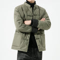 2025 Winter Chinese Style Men Casual White Duck Down Jackets Men Thick Warm Parkas Male Windproof Outwear Black Coats