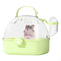 Transparent Pet Carriers Cage Breathable Escape-Proof Travel Pet Cage Ventilated with Water Bottle Pet House for Small Pet