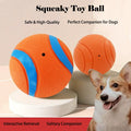 Durable Squeaky Dog Ball Toy Indestructible Chew Resistant Elastic Interactive Pet Toy For Teeth Cleaning Training
