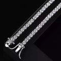New 925 Sterling Silver 3MM Tennis Bracelet Shining Classics for Women Fashion Simple Engagement Wedding - Visuel 3 | SAMAG
