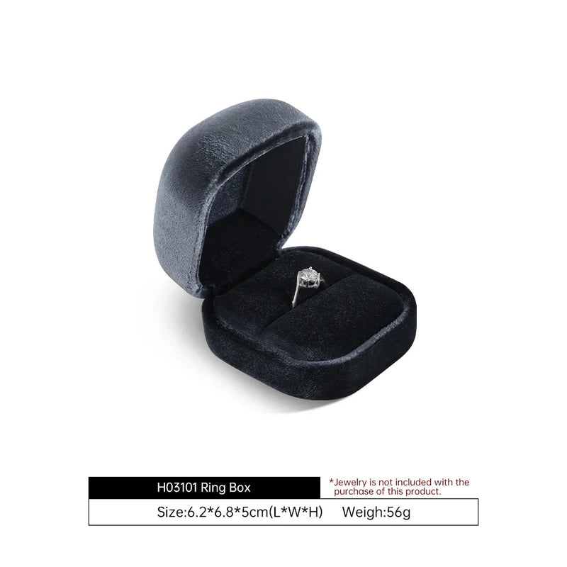 Yinbeini Wedding Ring Box Velvet Jewelry Box Collection Bracelet Necklace Pendant Storage Case Jewelry Display Organizer H030