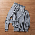 Ultra-Thin Self-Heating High-Elasticity Couples Thermal Underwear Set Warm Long-Sleeve Crew Neck Design for Men And Women