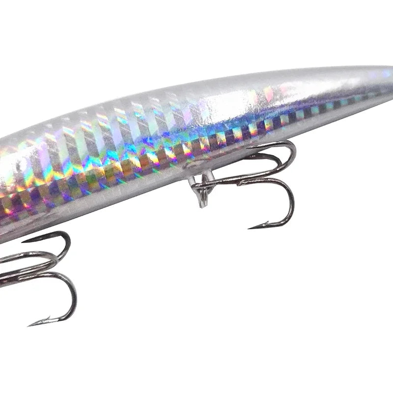 OUTKIT Fishing Lure 1PC Laser Minnow 16g 12cm Wobbling Minnow Floating Lure Hard Bait Fishing Wobblers Crankbait Artifici