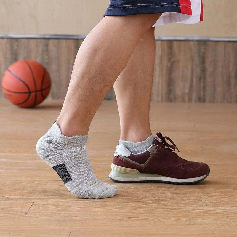 3 Pairs Anti-slip Soccer Socks Men Mid Tube Cotton Short | SAMAG