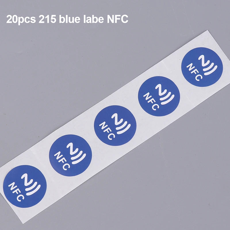 1/20/50Pcs 2.5cm NFC Labels Stickers Badges Label Sticker RFID Electronic Tag Rewritable Secret Key Sticker NFC Tags