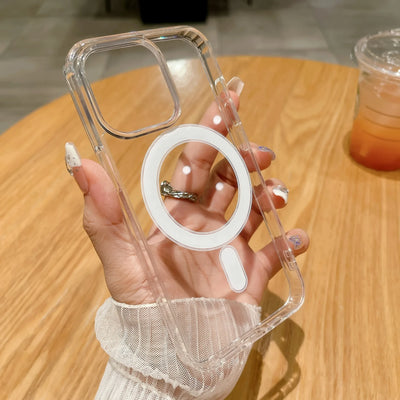 Transparent Magnetic Case For iPhone 15 14 13 | SAMAG