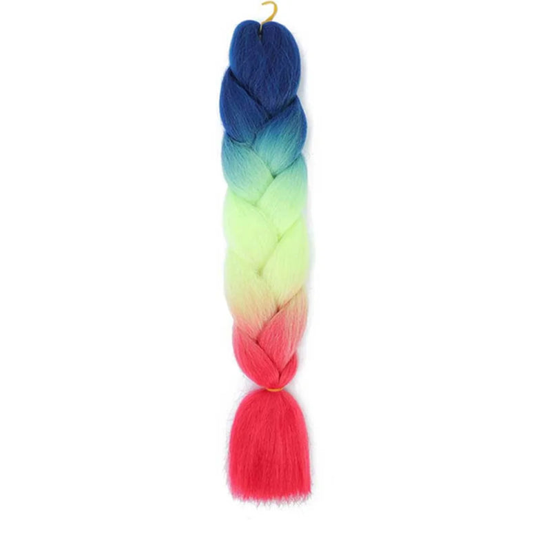 24 Inches DIY Jumbo Braiding Hair Synthetic Hair Extensions Afro Ombre Crochet Braid Hair Wholesale For Women