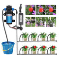 45/60/80/100W Self-Priming Pressurize Water Pump Drip Watering System Garden Greenhouse Automatic Misting Cooling Irrigation Kit