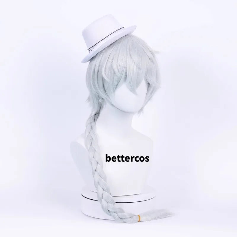 Nikolai Gogol Cosplay Wig New Anime Season 4 Braided Heat Resistant Synthetic Hair Wigs + Wig Cap