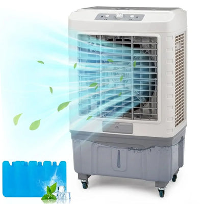 Portable Swamp Cooler w/Wheels, 4118 CFM Evaporative Air | SAMAG