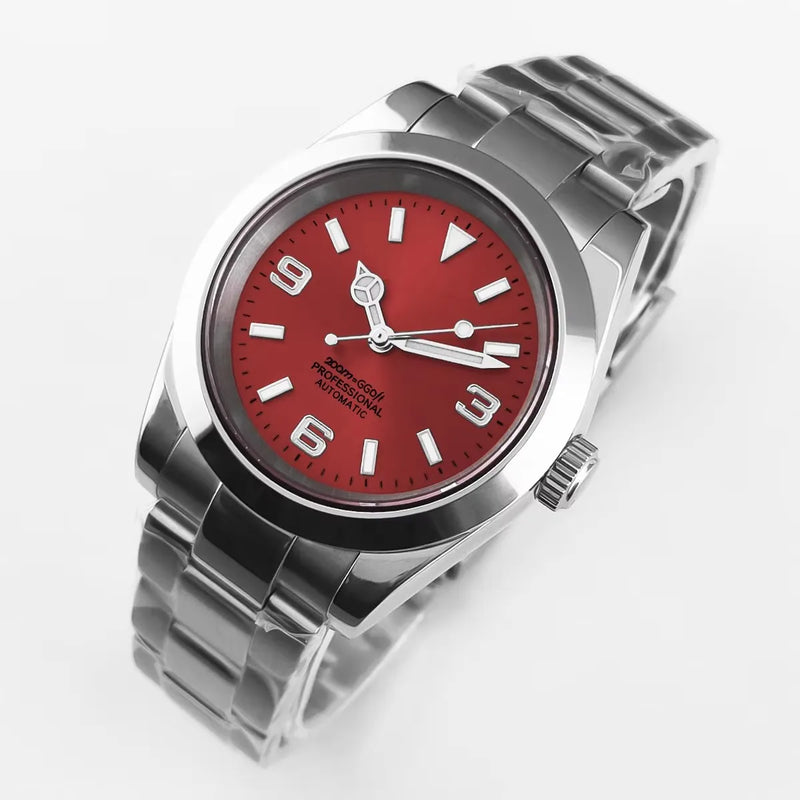 36mm/39mm Corgeut Luxury White Black Automatic Mechanical Wristwatches Numbers Men Watch Sapphire Crystal - Visuel 18 | SAMAG