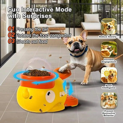 Dog, cat, pet feeder, little yellow duck, interactive | SAMAG