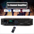 HiFi Digital Bluetooth Amplifiers Dynamic Screen Stereo Sound AMP For Home Car Meeting Karaoke Cinema 608 628 999 BT Max 4000W