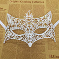 1pcs Hot Sale White Sexy Lace Half Face Masks Various Styles Halloween Masquerade Party Dance Mask Costume