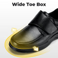 FitVille Men'S Extra Wide Diabetic Leather Dress Shoes, Roomy Wide Toe Box, Built-In Arch Support Orthopedic Shoes, Pain Relief For Swollen Feet, Edema, Plantar Fasciitis, Bunions & Neuropathy