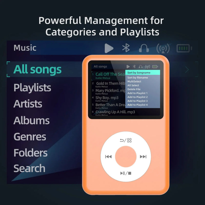 New 64GB Lecteur Ipod Classic MP3 Player Bluetooth, HiFi Dap Music Player With Radio, Video, INNIOASIS Y1 Electronics Walkman
