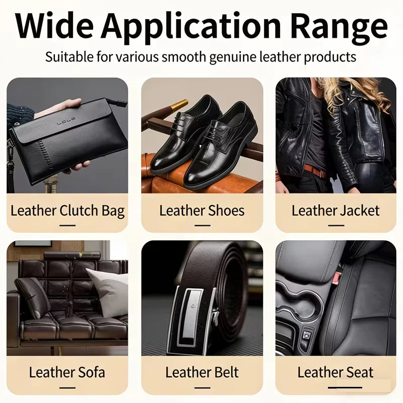 Shoe Polish Spray Kit - Restores Color for Seats, Sofas, Jackets, Shoes, Bags, and Apparel, Prevents Aging, Quickly Restores