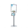 Tablet PC safety  floor stand, safety stand display with poster frame