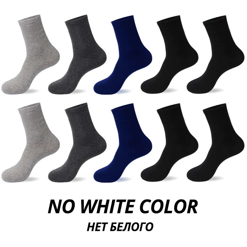 HSS 2023 Men's Cotton Socks New styles 10 Pairs / Lot Black Business Men Socks Breathable Spring Summer for Male US size(6.5-12)